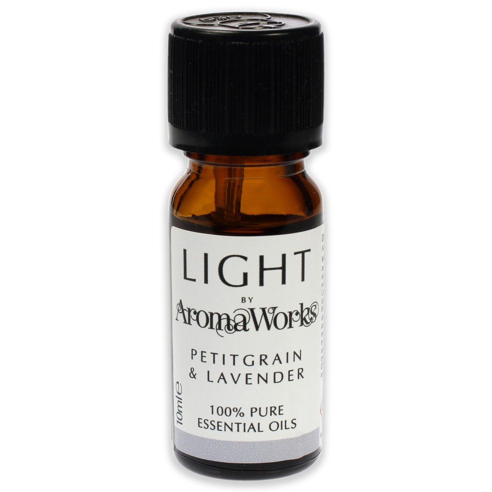 Light Essential Oil-Petitgrain and Lavender by Aromaworks for Unisex-0.33 oz Oil
